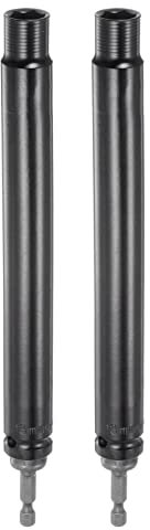 sourcing map 2 Stk. extra lange Hohlstecknüsse, 13 mm x 200 mm Tiefloch Schlagschrauber mit 1/4 Schnellwechsel Sechskantschaft Bohrmaschinenadapter