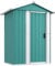 vidaXL Abri de Jardin Vert 126x97,5x177 cm Acier galvanisé, Rangement de Jardin pour Les Outils, Rangement pour Outils d'extérieur, abris à Outils