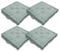 Home Tresor - Cuscini per Sedie 40x40x8cm da Interno Esterno| Set da 2/4 Coprisedia Trapuntato Sedia Cucina, Divano, Giardino, da Pavimento con Imbottitura Spessa 8 cm con Maniglie (Salvia, 4)