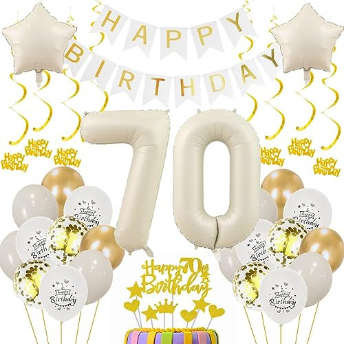 70 Geburtstag Deko Frauen 70. Geburtstagsdeko Beige Gold Ballon 70 Geburtstag Deko Männer Beige 70 Luftballon Geburtstagsdeko Frauen Mann 70 Jahr Geburtstagdeko Beige Luftballon 70. Geburtstag