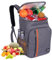 23L Mochila Nevera Isotermica Bolsa Mochila para la Playa Verano Picnic, Picnic, Barbecue, eventi (Gris)