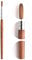 KADS Pure Kolinsky Hair Bristles Acrylic Nail Brush Oval Crimped Shaped RedWood Handle Professional Salon Quality (6#)