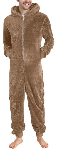 KONG JIMFAN Thermounterwäsche Herren Leggance Strumpfhose Thermo Regenhose Herren Arbeitslatzhosen Männer Lange Unterhosen Herren Warm Unterhosen Lang Männer Baumwolle Be(1-Light Brown,5XL)