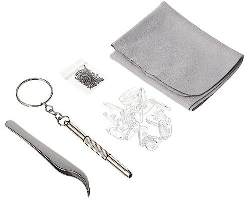 HOMSFOU 2 Sätze Brillen Ersatzteile Präzisionsschraubendreher Schmuckset Nasenpads Für Brillen Uhrenreparaturset Brillenreparatur-werkzeugsatz Zahnspange Gläser Kieselgel