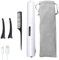2-in-1 Cordless Hair Straightener and Curler, Wireless Hair Straighteners Curling Iron, Portable Travel Rechargeable Flat Iron with 3 Adjustable Temp,White