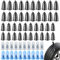 ZYNERY 60 Pcs Clous en Caoutchouc, Clous Pneus Voiture, Clous en Caoutchouc pour Réparation de Pneu sous Vide, Kit Crevaison Voiture, Kits Réparation Pneus pour Voitures, Motos et Vélos (30L+30S)