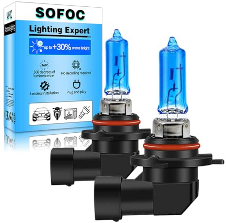 SOFOC Hir2 Scheinwerfer 9012 Lampe 12V 55W Halogen Weiß 1800Lm 30% Heller OEM Tagfahrlicht Nebelscheinwerfer 2Pcs