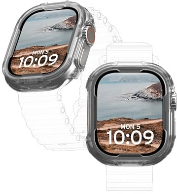 Urban Armor Gear Funda Scout para Apple Watch Ultra/Watch Ultra 2 (49mm) (Resistente a caídas e Impactos, Funda Apple Watch según estándar Militar Estadounidense, protección de Pantalla) Hielo