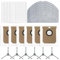 HEIBTENY 21 pièces de rechange Accessoires pour Cecotec Pour Conga 7490 Home Pour X-Treme Pour robot Genesis Aspirateur 4 filtres + 6 brosses latérales + 5 lingettes + 6 sacs d'aspirateur