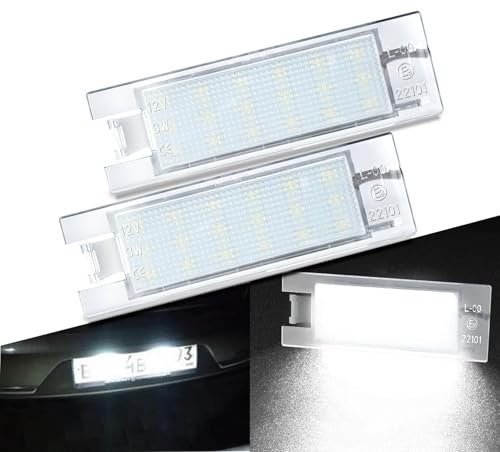 MOTORHOOK LED-Kennzeichenbeleuchtung mit E-Prüfzeichen, kompatibel mit -Modellen wie Corsa D, Insignia, Meriva B, Adam, Astra J und Astra G 7K