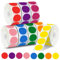 QINGHEC 4000 Stück Klebepunkte Bunt, 25mm Runde Aufkleber, Markierungspunkte Selbstklebend, Farbige Klebepunkte, Glue Dots, Runde Aufkleber für Büro Zuhause Schule-8 Farben