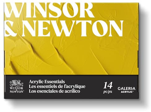 Winsor & Newton Galeria Acrylique Set 10X12ml + Accessoires, Multicouleur
