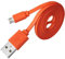 Aiivioll Lot de 2 câbles plats de rechange micro USB de 1 m - Compatible avec JBL Flip 2/3/4, Charge 2/3, Pulse2, pour haut-parleur Logitech UE Boom 22AWG téléphones Android (orange)