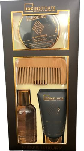 Herren-Luxus-Set, Schwarzer Pfeffer, After Shave Lotion, Körper-lotion, Körper-pflege, Geschenk-set