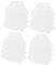 EXCEART 100 Pièces papiers filtrants filtres café réutilisable cafeine cafetière coffee machine caftiere machine pour cafe machines cafe machine à cafe cafetier filtre cafe blanche