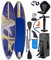 BRAST® SUP Board Shark | Aufblasbares Stand up Paddle Set | 320x81x15cm | 8 Designs | 5 Jahre Garantie | inkl. Sonderzubehör | 2in1 Paddel Kajak-Sitz Action-Cam-Halterung Fußschlaufe Pumpe Rucksack