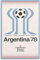 Gnvkd Ecbxz Argentina 1978 FIFA Coppa del Mondo Poster Retro Calcio Stampa Calcio Arte Sport Tela Pittura Vintage Arte Della Parete Per Palestra Decor Immagine 50x70cm Senza Cornice