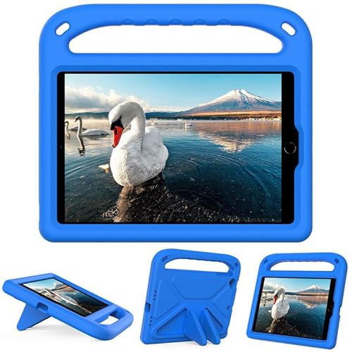 für iPad mini 5/4/3/2/1 Hülle 7,9 Zoll, iPad Mini 2019/2015/2014/2013/2012 Tablet Hülle, Stoßfest Leichter EVA-Schaum, Griff mit Ständer, Schutzhülle, Blau