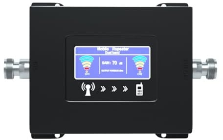 Koolenry L'Amplificateur de Répéteur de Booster de Signal Mobile à Double Bande GSM 900 1800MHz Prend en Charge 3G 4G LTE