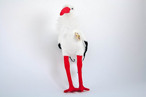 Teddys Rothenburg Kösen, Storch, 44 cm, stehend, schwarz/weiß, Stoffstorch, Plüschstorch