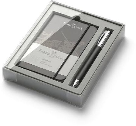 Faber-Castell 149623 - Edelharz Promo-Set Ambition mit Kugelschreiber, schwarz