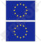 EUROPA Europäische Union Flagge EU 100mm Auto & Motorrad Aufkleber, x2 Vinyl Stickers