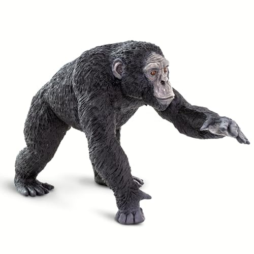 Safari Ltd. Schimpansenfigur | 4“ Realistische Fliegende Primatenfigur | Ungiftiges & BPA-freies Kinderspielzeug | Für Kinder ab 1 Jahr geeignet