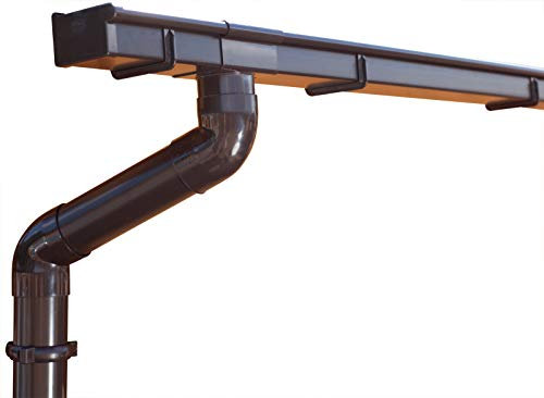 Komplettes Dachrinnen Set bis 8.75 m Braun | BG70 | Pultdach (1 Dachseite) (Kastenrinnen, Kastendachrinnen)