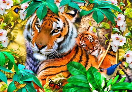 1500 Tiger im Schatten, Howard Robinson - Bluebird - Puzzle 1500 Teile