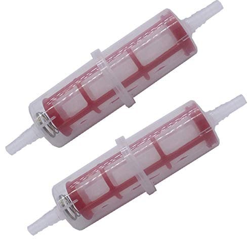 2x Universal Benzin Inline Benzinfilter Kraftstofffilter für 8-10mm Rohre