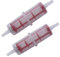 2x Universal Benzin Inline Benzinfilter Kraftstofffilter für 8-10mm Rohre