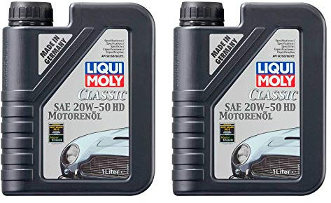 ILODA 2X Original Liqui Moly 1L Classic Motorenöl Motoröl Motoroil Oil SAE 20W-50 HD