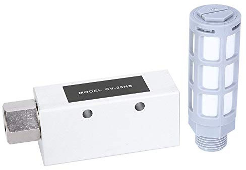 Generador de vacío, válvula de generador de vacío, eyector de generador de vacío de escape de aire neumático de aleación de aluminio CV-25HS con silenciador