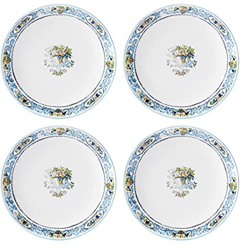 Lenox 893459 Autumn Studio Speiseteller-Set 4-teilig, Porzellan, Weiß
