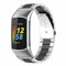 Strap-it Stahlarmband armband - kompatibel mit - Fitbit Charge 5 - Armband - Silber/Schwarz - fur Fitbit Charge 6