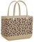 Forrader EVA wasserdichte Strandtasche, Gummi-Reisetasche, sanddicht, große Handtasche für Sport, Fitnessstudio, Reisen, Markt, Outdoor, Leoparden-Print, Large