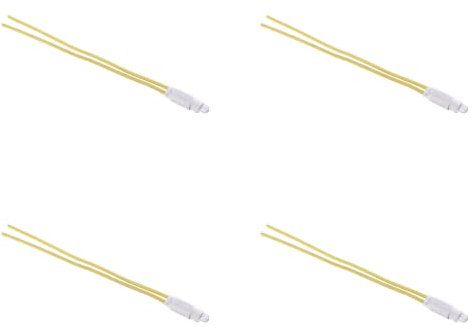 Lampada Led Per Pulsante Comando Illuminabile, Compatibile Con Bticino Living, Compatibile Con Bticino Matix (4 Pezzi, Giallo)
