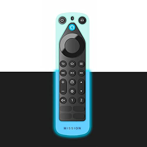 Télécommande vocale Alexa | Pro + Housse de protection pour télécommande « Made for Amazon », Fluorescente