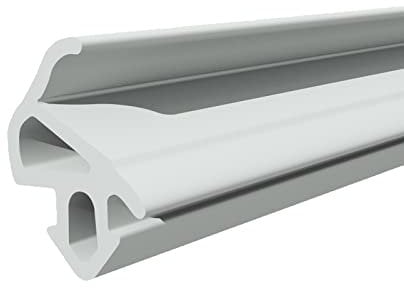 Seiletech.de Joint de fenêtre | S-1559 | 10 m | aluplast PVC fenêtre caoutchouc | gris | Joint profilé | Joint d'étanchéité en caoutchouc pour fenêtre en plastique