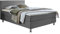 ATLANTIC home collection Edison Boxbett inklusive Rost und H3 Federkernmatratze, Graubraun, 120 x 200 cm