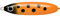 Rapala Weedless Minnow Spoon 8 cm Wobbler Krautblinker Farbe OLDB - Orange Ladybug