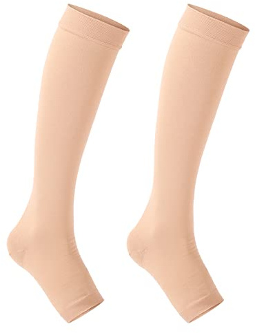Ejoyous Kompressions Wadenbandage, 20-30mmHg Waden Kompressionsstulpen, Wadenkompressions-Ärmel, Kompressionsstrümpfe für Fussball Tennis Laufen Wandern Radfahren, M