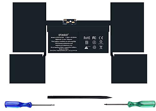 STAIGO A1527 A1705 Batteria di ricambio per MacBook Retina 12 inch A1534 A1705 inizio 2015 2016 metà 2017 [Li-Polymer 7,56V 4800mAh / 36,28Wh ]