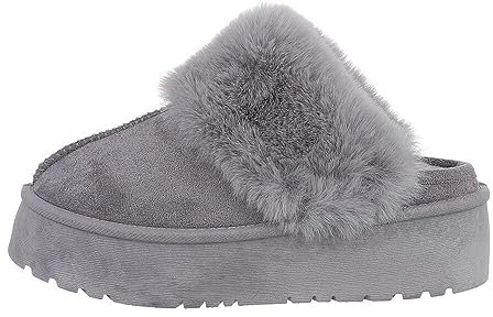 Ital Design Damen Freizeitschuhe mit Flacher Sohle, runde Spitze, Grau, Gr. 40