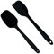 Silicone Spoon Spatula, Wok Spatula, Non-Stick Kitchen Utensils with Steel Core for Cooking, 1 Silicone Spatula and 1 Spoon Spatula
