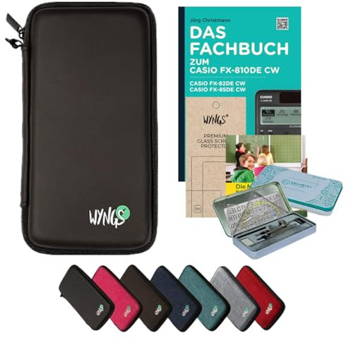 CALCUSO Zubehör Streberpaket Schwarz kompatibel für Taschenrechner Casio FX-810DE CW