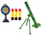 LOVIVER Ensemble de Jouets Lanceur de mortier, Kits de Jeu Chase Rocket, Ensemble de Jeu de Seau de Chargement pour garçons et Filles, Vert