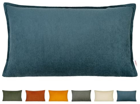 beties - HYggelig No.1 - Trendiger Cord-Samt Nackenrollen Bezug ca. 30x50 cm; Kissenbezug in Raumausstatter Qualität aus deutschem Unternehmen