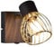 Reality Leuchten Wandleuchte Ardon R81381080, Metall Schwarz matt/goldfarbig, exkl. 1x E14