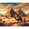OfFsum Diamond Painting Ägyptische Pyramiden 4 Kit für Erwachsene Full Drill Paint with Diamond Art DIY Scenery Painting by Number Kits Art Wall Home Decor